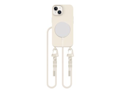 Pouzdro Tech-Protect MagNecklace MagSafe pro iPhone 13 - béžové