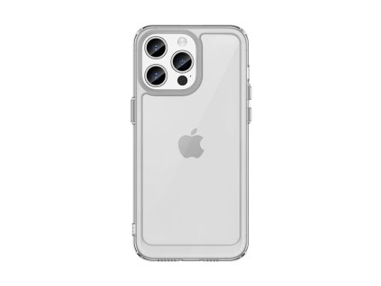Reinforced case with flexible frame for iPhone 15 Pro Outer Space - transparent