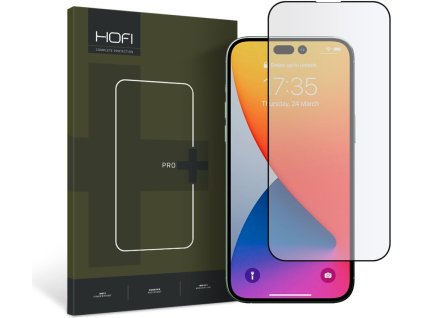 Ochranné tvrzené sklo Hofi Glass Pro+ pro Apple iPhone 14 Pro – černé