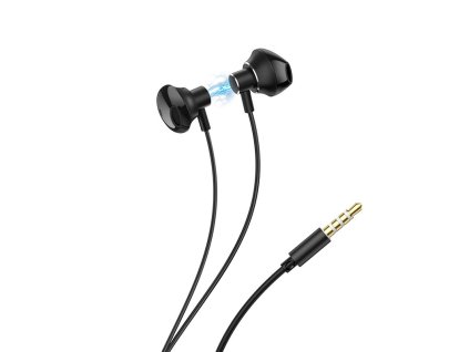 797 hoco m75 magneticka sluchatka s mikrofonem kabel 1 2m jack 3 5mm konektor cerna