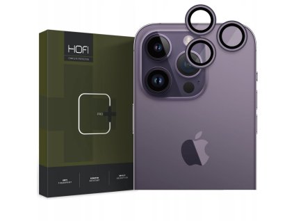 Ochranné sklo na objektiv fotoaparátu Hofi Camring Pro+ Apple iPhone 14 Pro/14 Pro Max - Deep Purple