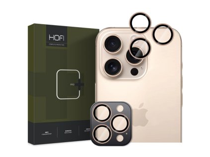Ochranné sklo na objektiv fotoaparátu Hofi Camring Pro+ Apple iPhone 16 Pro / 16 Pro Max - Desert Titanium