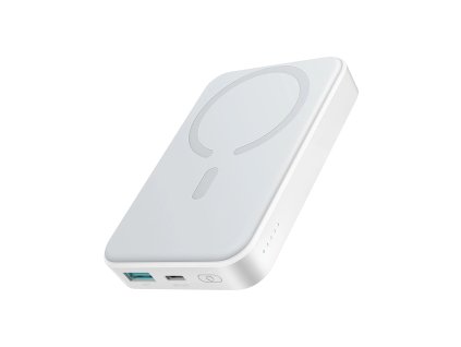 Powerbanka Joyroom JR-W020 20W 10000mAh s MagSafe + USB-C – USB-C kabel 0,25 m – bílá