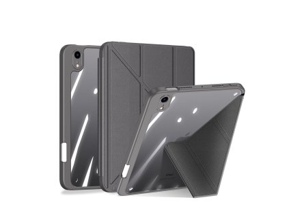 Dux Ducis Magi pouzdro pro iPad mini (2021) – chytré pouzdro se stojánkem a přihrádkou na Apple Pencil, šedé