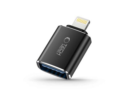 Tech-Protect UltraBoost – adaptér z Lightning (samec) na USB-A (samice) OTG – černý
