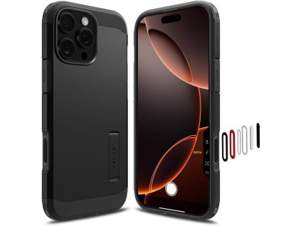 Spigen Tough Armor „T” MagSafe pouzdro pro iPhone 16 Pro Max – černé