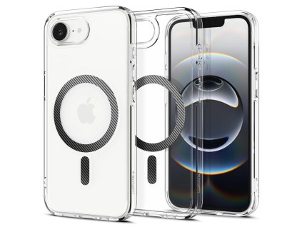 Spigen Ultra Hybrid MagSafe pouzdro pro iPhone 16e s karbonovým rámečkem – čiré