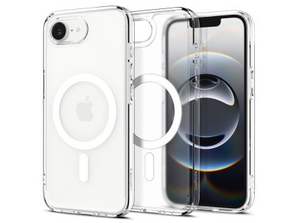 9788 spigen ultra hybrid magsafe pouzdro pro iphone 16e bile polopruhledne