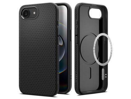 Spigen Liquid Air Mag MagSafe pro iPhone 16e – černé matné