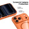 Pouzdro Tech-Protect MagMat MagSafe pro iPhone 17 Pro Max – Cosmic Orange / Clear