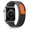 Nylonový řemínek Tech-Protect Nylon pro Apple Watch 8 / 9 / 10 / 11 / SE / Ultra (44 / 45 / 46 / 49 mm) – černá/oranžová
