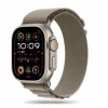 Řemínek Tech-Protect Nylon Pro pro Apple Watch 8 / 9 / 10 / 11 / SE / Ultra (44 / 45 / 46 / 49 mm) – Titanium / Olive