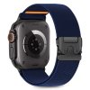 Řemínek Tech-Protect Nylon Clasp pro Apple Watch 8 / 9 / 10 / 11 / SE / Ultra (44 / 45 / 46 / 49 mm) – námořnická modrá