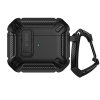 Silikonové pouzdro Tech-Protect X-Carbo pro Apple AirPods Pro 1 / 2 – Black