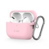 Silikonové pouzdro Tech-Protect Silicone Hook pro Apple AirPods Pro 1 / 2 – Dusty Pink