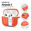 Silikonové pouzdro Tech-Protect Silicone Hook pro Apple AirPods 3 – Neon Orange