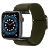 1133 spigen fit lite strap flexibilni textilni reminek pro apple watch 42 44 45 49mm khaki zeleny