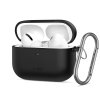 Silikonové pouzdro Tech-Protect Silicone Hook pro Apple AirPods Pro 3 – Black