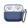 Silikonové pouzdro Tech-Protect Silicone Hook pro Apple AirPods Pro 3 – Navy Blue