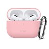 Silikonové pouzdro Tech-Protect Silicone Hook pro Apple AirPods Pro 3 – Dusty Pink