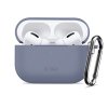Silikonové pouzdro Tech-Protect Silicone Hook pro Apple AirPods Pro 3 – Baby Blue