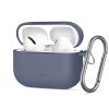 Silikonové pouzdro Tech-Protect Silicone Hook pro Apple AirPods Pro 3 – Baby Blue