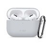 Silikonové pouzdro Tech-Protect Silicone Hook pro Apple AirPods Pro 3 – Crayon Grey
