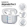 Silikonové pouzdro Tech-Protect Silicone Hook pro Apple AirPods Pro 3 – Crayon Grey