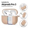 Silikonové pouzdro Tech-Protect Silicone Hook pro Apple AirPods Pro 3 – Caffe Latte