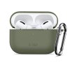 Silikonové pouzdro Tech-Protect Silicone Hook pro Apple AirPods Pro 3 – Olive Green