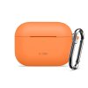 Silikonové pouzdro Tech-Protect Silicone Hook pro Apple AirPods Pro 3 – Cosmic Orange