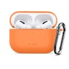 Silikonové pouzdro Tech-Protect Silicone Hook pro Apple AirPods Pro 3 – Cosmic Orange