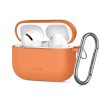Silikonové pouzdro Tech-Protect Silicone Hook pro Apple AirPods Pro 3 – Cosmic Orange