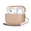Silikonové pouzdro Tech-Protect pro Apple AirPods Pro 3 – Caffe Latte