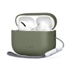 Silikonové pouzdro Tech-Protect pro Apple AirPods Pro 3 – Olive Green