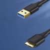 UGREEN US130 Datový a nabíjecí kabel Micro USB3.0/USB 3.0, délka 2m, černý