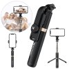1442 wozinsky wsstk 01 bk selfie teleskopicka tyc 74cm se stativem tripod a bluetooth cerna