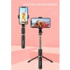 1442 2 wozinsky wsstk 01 bk selfie teleskopicka tyc 74cm se stativem tripod a bluetooth cerna