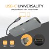 2090 10 xtorm worx xwh03 usb c hub 4v1 hdmi usb c 60w 2x usb opleteny kabel space grey