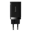 BASEUS CCSUPP-E01 Super Si nabíječka USB-C PD a USB s výkonem 30W, černá