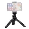 AG PREMIUM Mini teleskopický tripod se závitem 1/4" a čelistí pro telefon 4,5-7", černý