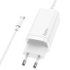 2276 4 hoco n16 gan triportova nabijecka 2x usb c 1x usb s vykonem 65w a usb c kabelem bila