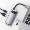 BASEUS CAHUB-CY0G USB-C Hub 4v1 (HDMI, USB-C, 2xUSB), PD až 100W, Space Grey