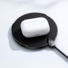 BASEUS CCED000001 Digital Led Display Gen2 Bezdrátová Qi nabíječka s USB-C konektorem, 15W, černá