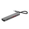2579 linq lq48016 pro multiport usb c hub 7v1 hdmi 2x usb c 2x usb microsd sd pd az 100w space grey