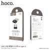 272 5 hoco ua6 redukce otg usb a na usb c hlinikova cerna
