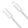 BASEUS TZCATLZJ-02 Simple Wisdom kabel USB-C/Lightning PD 20W, 1,5m, bílý, 2-pack