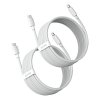 BASEUS TZCATLZJ-02 Simple Wisdom kabel USB-C/Lightning PD 20W, 1,5m, bílý, 2-pack