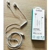 3023 3 estuff es652010 lightning sluchatka s mikrofonem mfi certifikace kabel 1 2m bila
