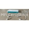 3023 6 estuff es652010 lightning sluchatka s mikrofonem mfi certifikace kabel 1 2m bila